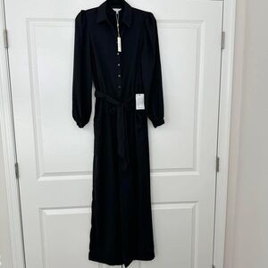 NWT Max Studio black long sleeve/pants one piece outfit. Small